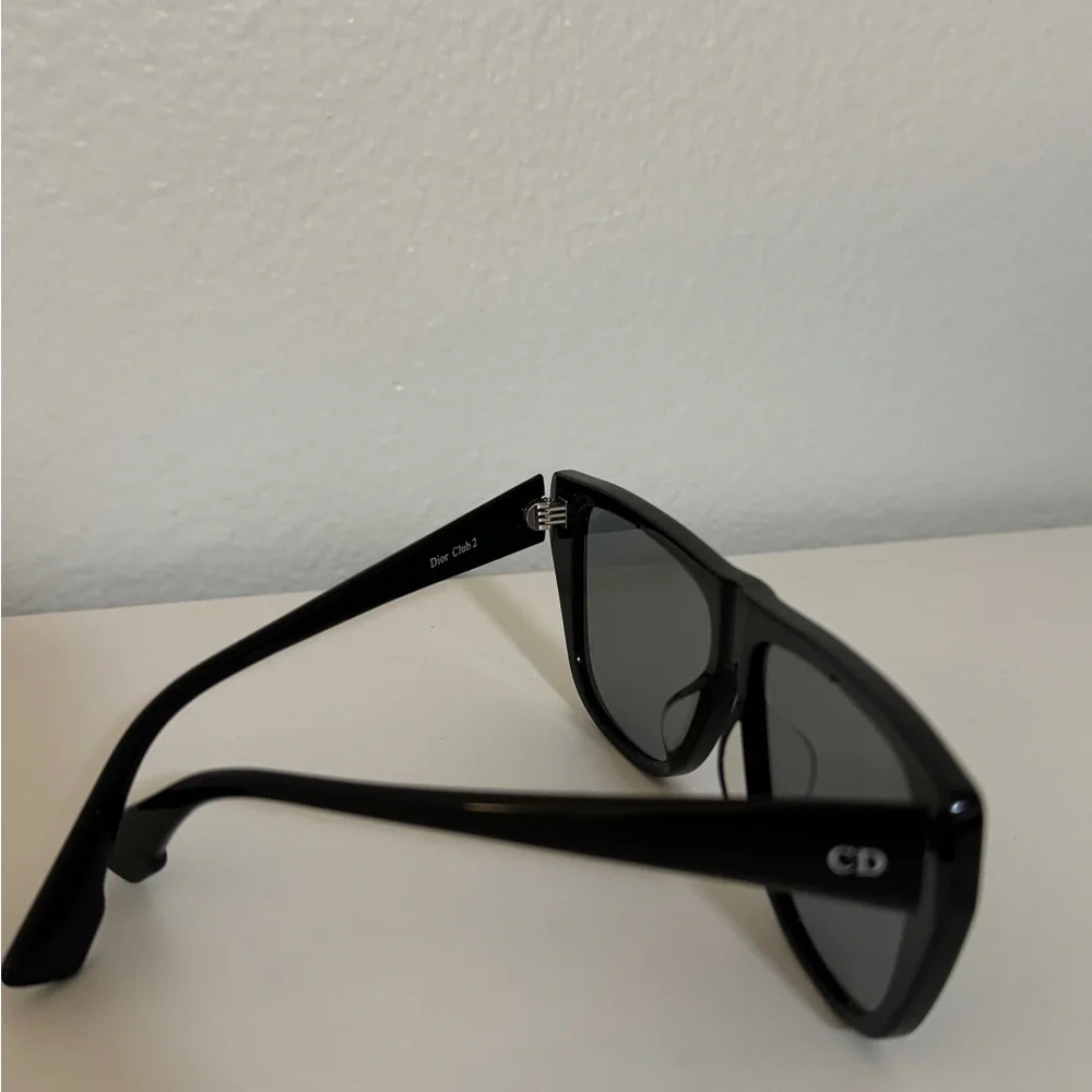 Dior Black Sunglasses with Dark Gray Lenses